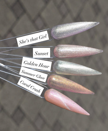Glitzer Gel Polish - Sunset